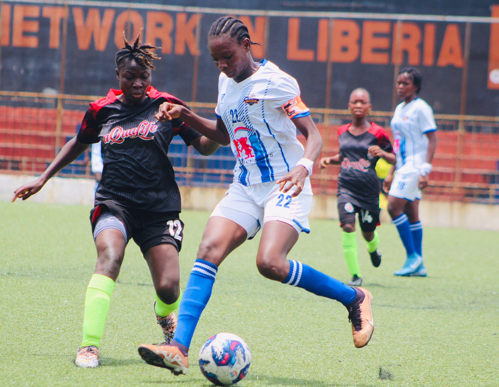 Lucy Massaquoi with captain armband